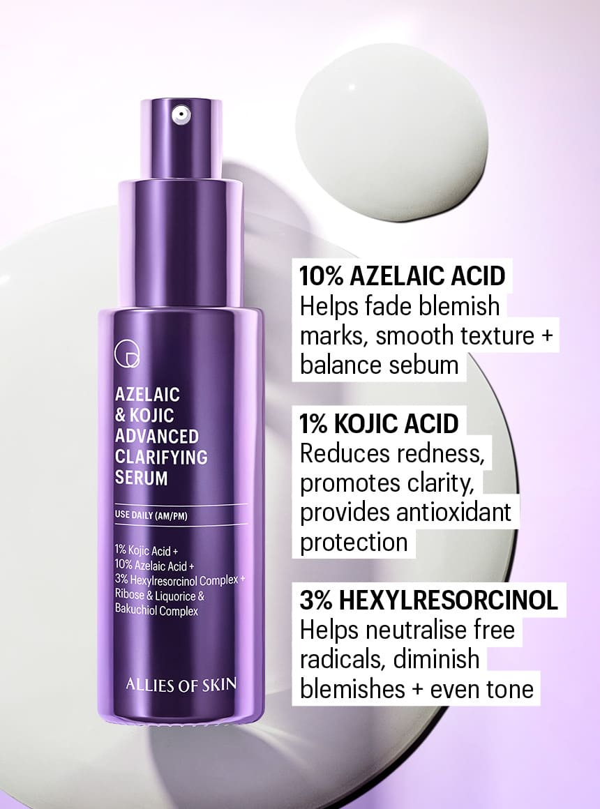 Azelaic & Kojic Advanced Clarifying Serum – ALLIES [North America]