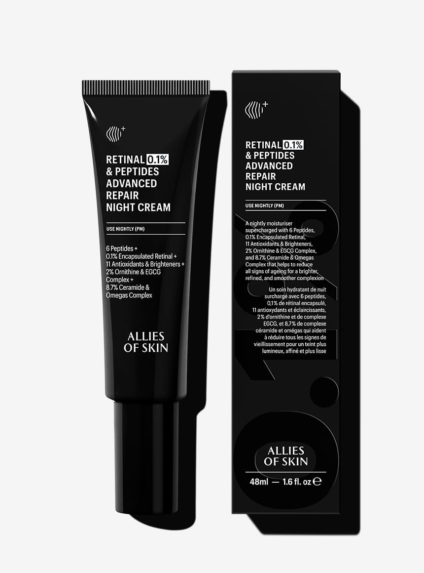 Retinal 0.1% & Peptides Advanced Repair Night Cream – ALLIES