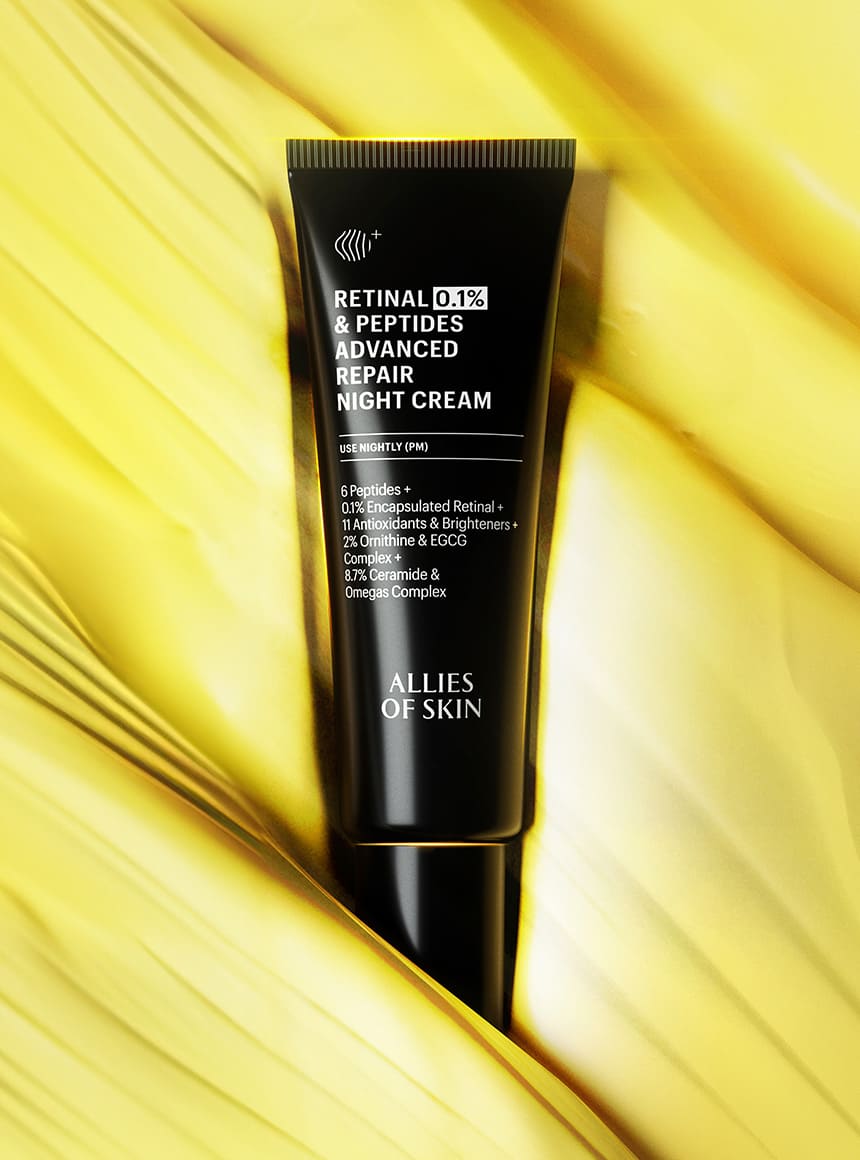 Retinal 0.1% & Peptides Advanced Repair Night Cream – ALLIES