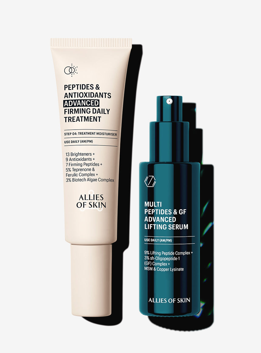 美容液 ALLIES OF SKIN PEPTIDES & ANTIOXIDANTS Peptides & Antioxidants Advanced Firming Daily Treatment, Value Size